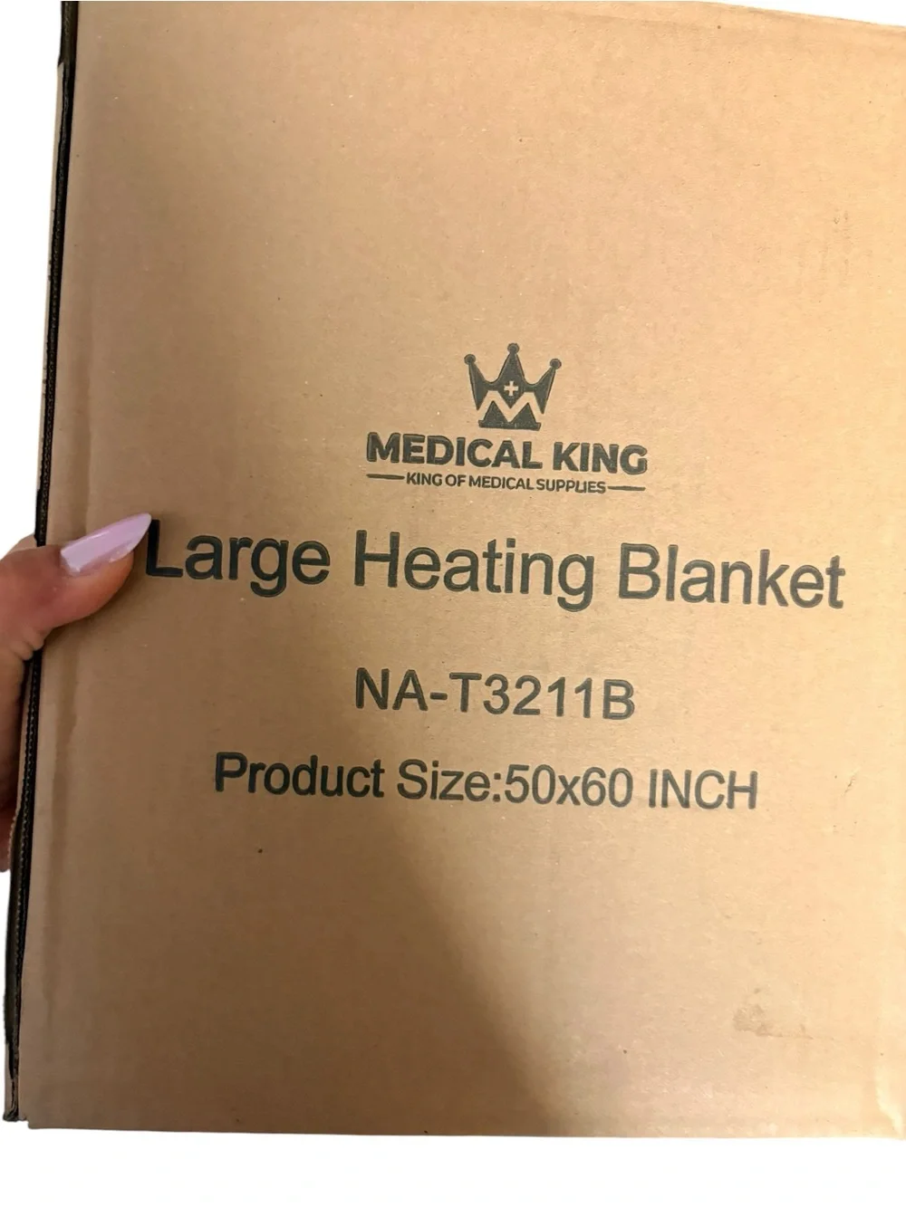 Medical king Heated Blanket, Machine Washable, soft, comfy (Red, 50 × 60)